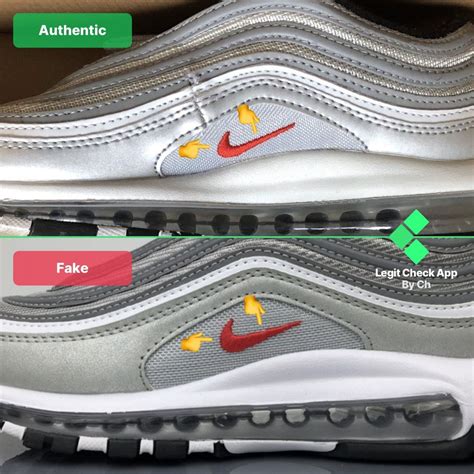 nike air max 97 silver bullet real vs fake|air max 97 promo.